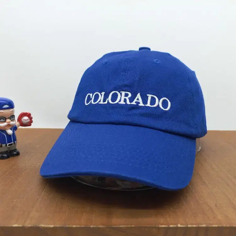 [BUNJANG] Statesbigfan V1 Retro Embroidered Baseball Cap Vintage Blue / 스테이츠빅팬 STATESBIGFAN V1 레트로 자수 야구 모자 빈티지 볼캡 블루
