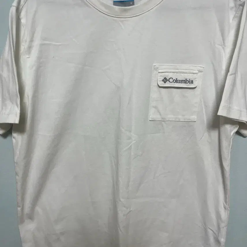 [BUNJANG] Columbia Short Sleeve T-Shirt White Size M / 컬럼비아 반팔 티셔츠 흰색