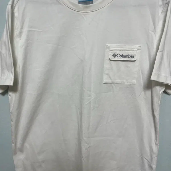 [BUNJANG] Columbia Short Sleeve T-Shirt White Size M / 컬럼비아 반팔 티셔츠 흰색