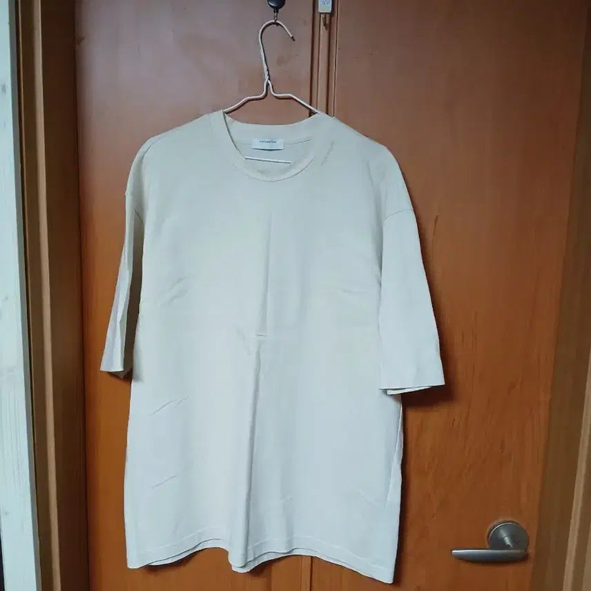 [BUNJANG] Custom mellow Oversized T-Shirt Beige 105 / 커스텀멜로우 오버핏 반팔티 베이지 105