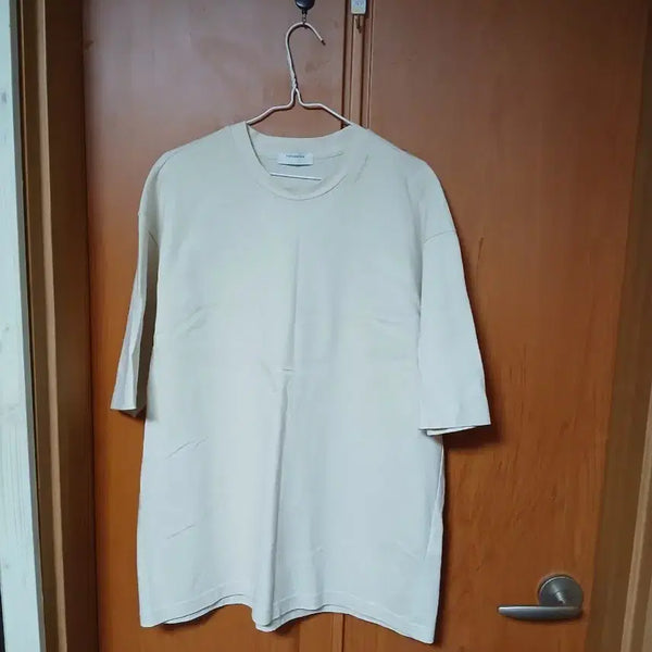[BUNJANG] Custom mellow Oversized T-Shirt Beige 105 / 커스텀멜로우 오버핏 반팔티 베이지 105