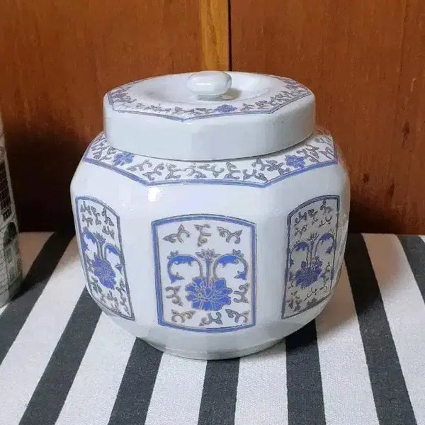 [BUNJANG] Retro Vintage Ceramic Box with Lid / ++레트로 고전 빈티지 도자기합