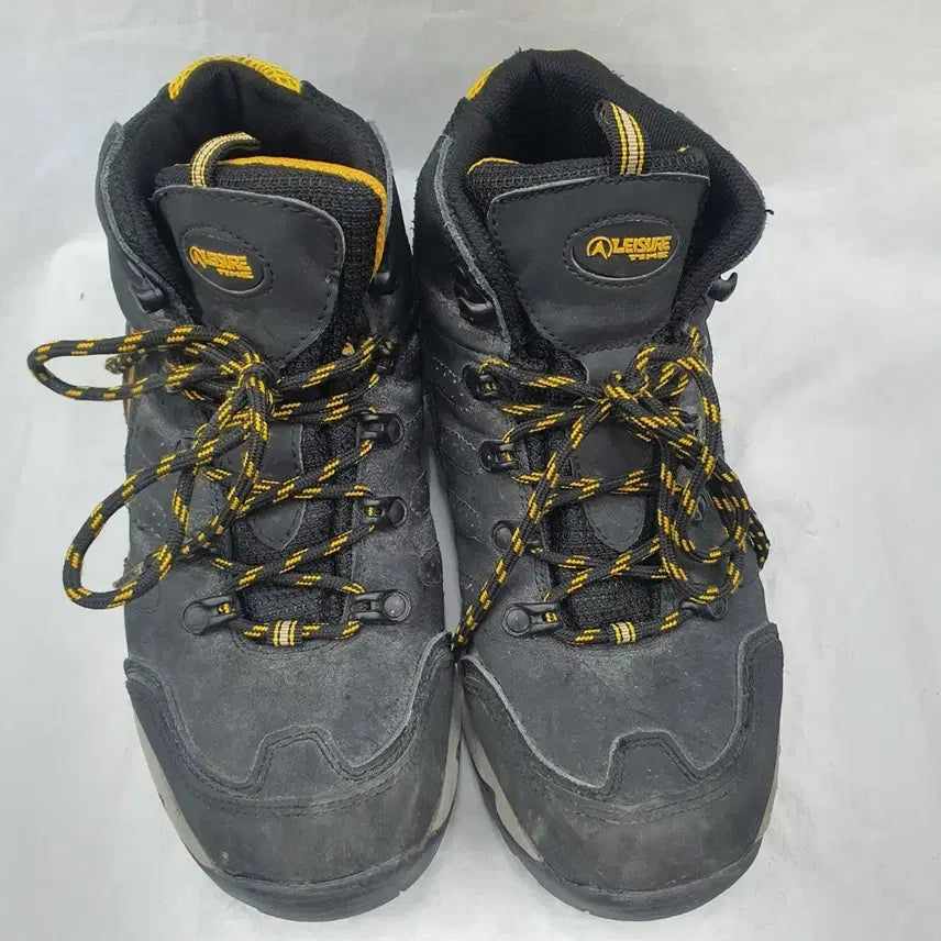 [BUNJANG] LEISURE TIME Hiking Boots 260mm Black/Yellow / LEISURE TIME 등산화 260mm 블랙/옐로우