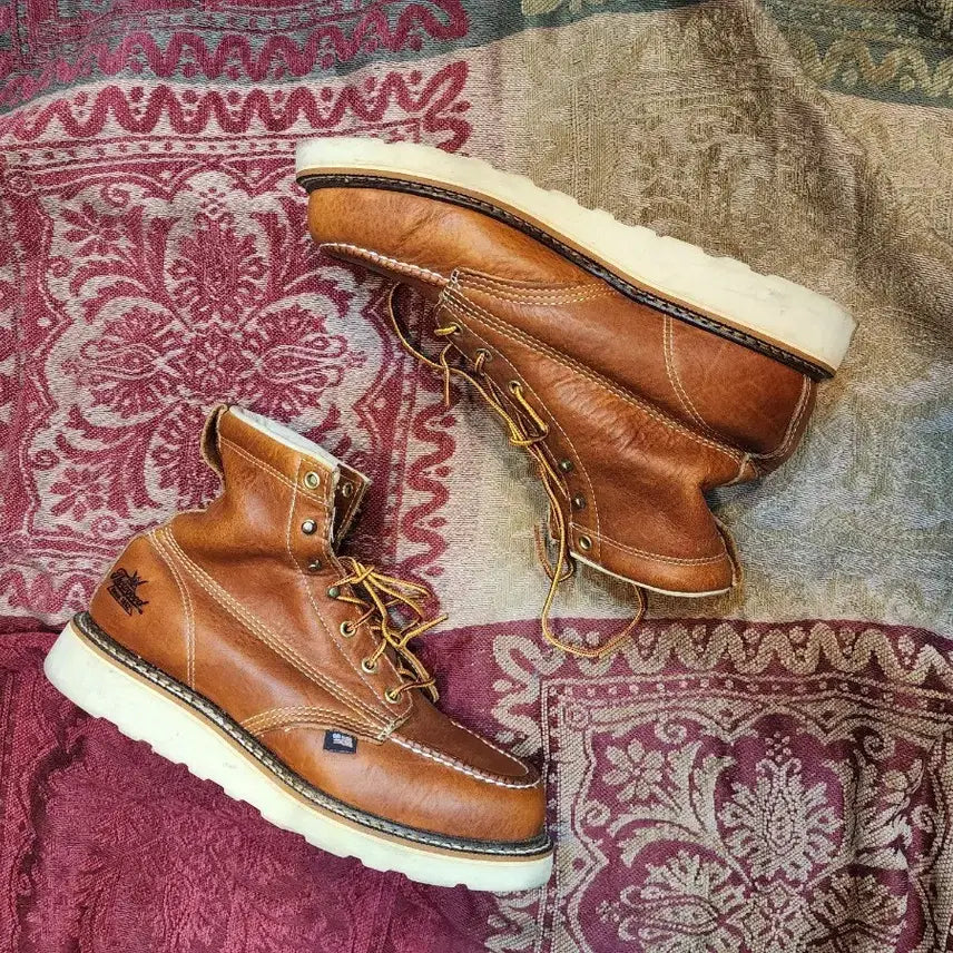 [BUNJANG] Thorogood Moc Toe Work Boots Brown US 9.5 / 쏘로굿 목토 워커 브라운 9 1/2
