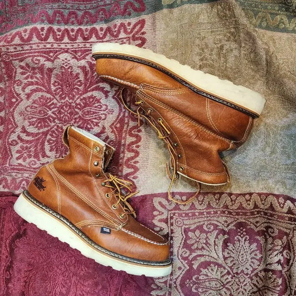 [BUNJANG] Thorogood Moc Toe Work Boots Brown US 9.5 / 쏘로굿 목토 워커 브라운 9 1/2