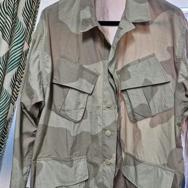 [BUNJANG] Kaptain Sunshine Fatigue Jacket Beige Camo / 캡틴선사인 퍼티그 자켓