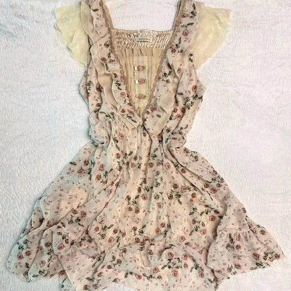 [BUNJANG] Axes Femme Romantic Flower Classic Dress Japanese Vintage Hime Gyaru Lolita / 액시즈팜 로맨틱 플라워 고전 원피스 일본빈티지 히메갸루 로리타 레어템