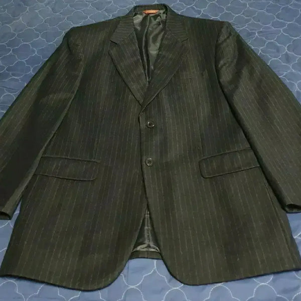 [BUNJANG] Cambridge Members Cashmere Pinstripe Classic Blazer (Size 100) / (빈티지) 캠브리지멤버스 캐시미어 핀스트라이프 클래식 블레이저 (100)