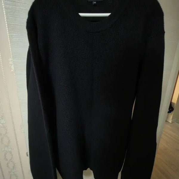 [BUNJANG] TNGT Waffle Knit Black / tngt 얇은 와플 니트 블랙 105
