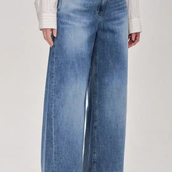 [BUNJANG] SJSJ Washed Wide Denim Pants / 한섬 SJSJ 26워시드 와이드 데님 팬츠