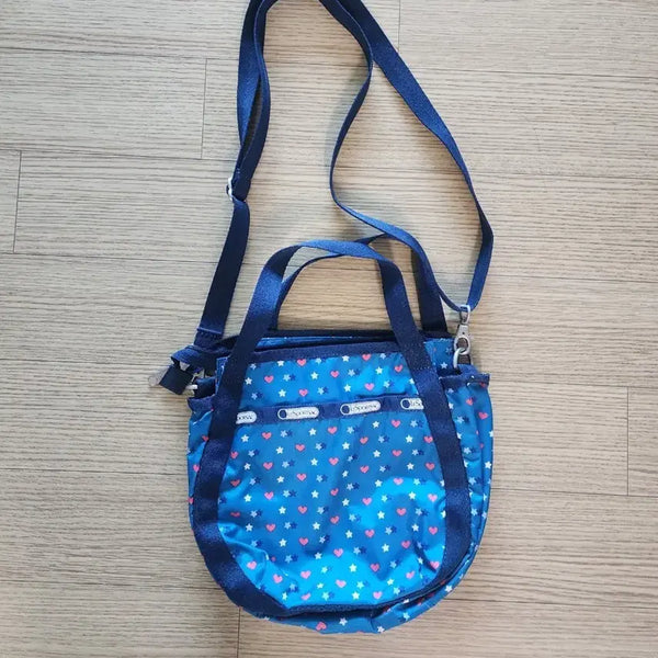 [BUNJANG] Lesportsac Heart Pattern Crossbody Tote Bag / 레스포섹 크로스 토트백