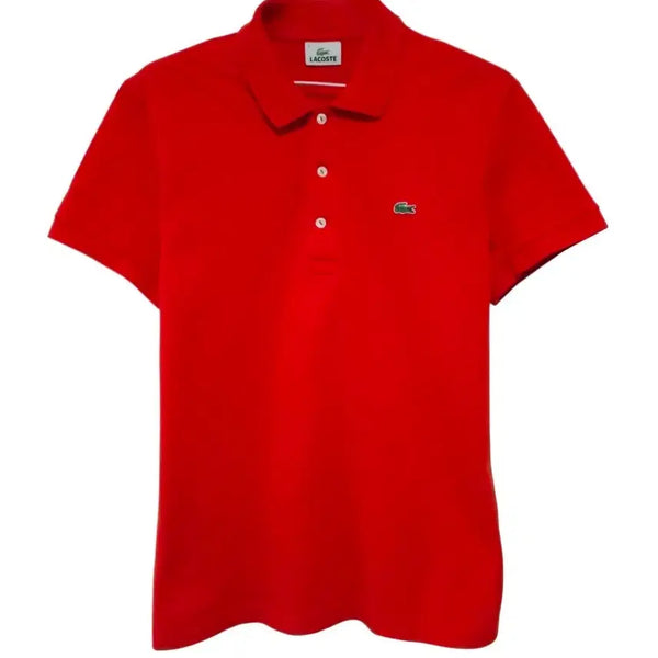 [BUNJANG] Lacoste Short Sleeve Polo Shirt Red / 라코스테 반팔카라티 95-100 골프웨어