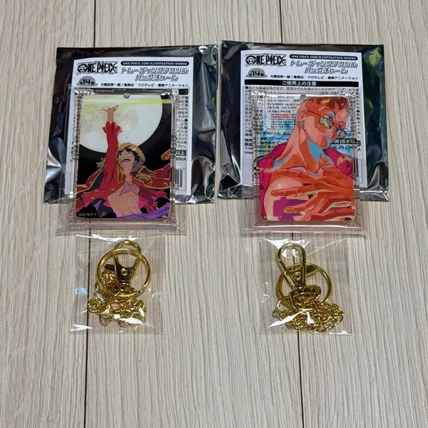 [BUNJANG] One Piece Straw Hat Store Random Acrylic Charm - Luffy & Marco (2 Types) / 원피스 무기와라 스토어 랜덤 아크릴 백참 2종