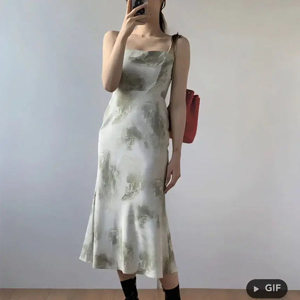 [BUNJANG] Lulu Seoul Midnight Sun Dyeing Dress / 루루서울 미드나잇선 나염드레스