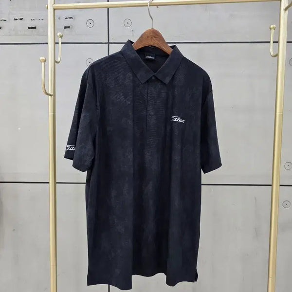 [BUNJANG] Titleist Golf Wear Short Sleeve Polo Shirt Black 105 / 타이틀리스트 골프웨어 반팔 카라티 블랙 105