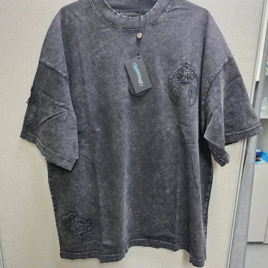 [BUNJANG] Washed Cropped T-Shirt Semi Oversized Fit / 크롭 워싱 반팔티 105~110 세미오버핏