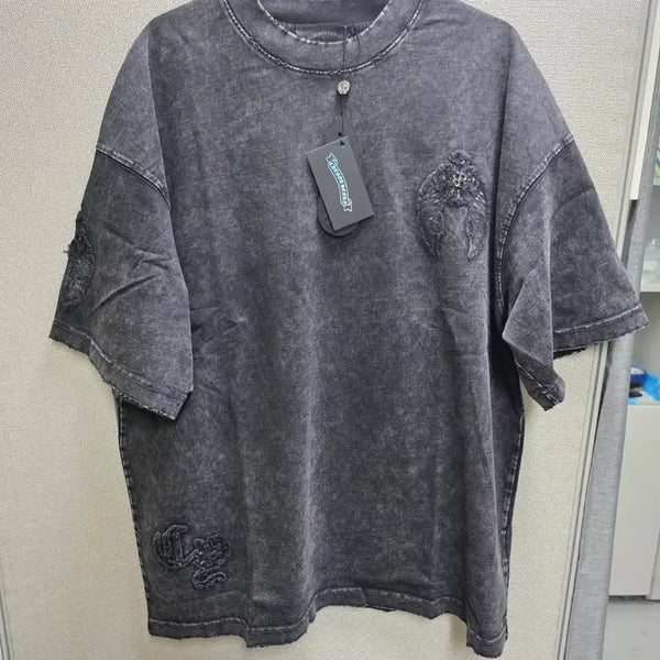 [BUNJANG] Washed Cropped T-Shirt Semi Oversized Fit / 크롭 워싱 반팔티 105~110 세미오버핏
