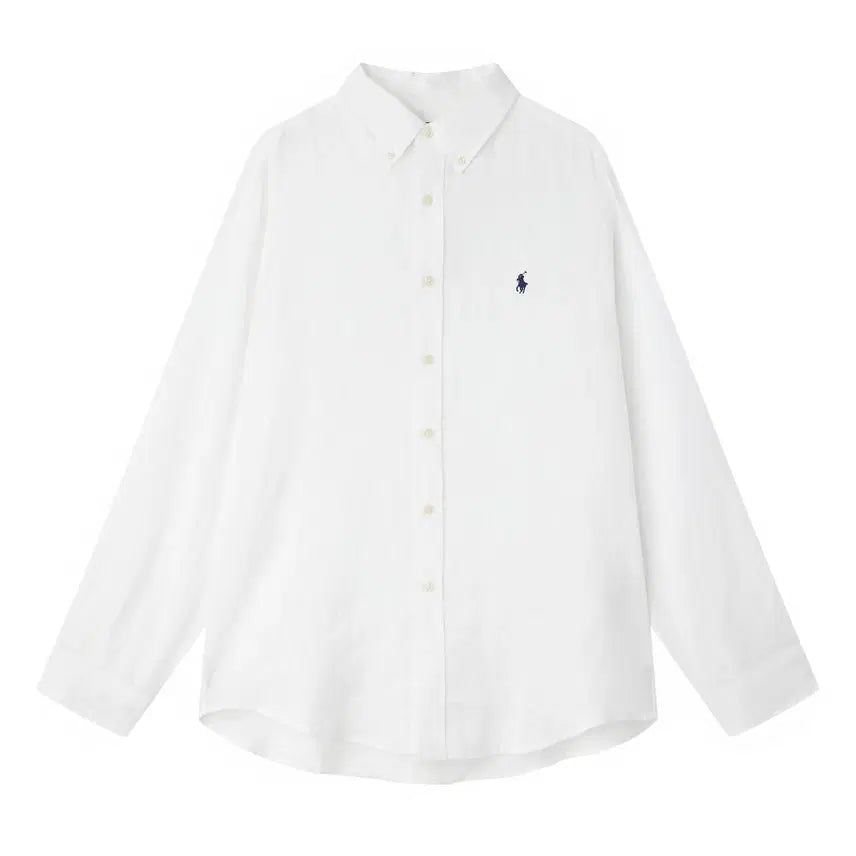 [BUNJANG] Polo Ralph Lauren Unisex Linen Shirt / [새상품]QR인증 가능 폴로 남여공용 린넨 셔츠