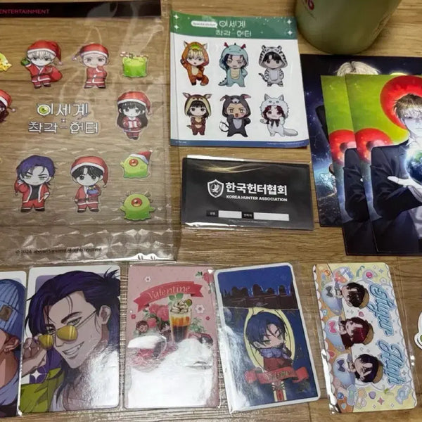 [BUNJANG] Lee Chae-heon Isekai Illusion Hunter AB Cafe Goods Set / 이착헌 이세계 착각 헌터 ab 카페 굿즈 세트