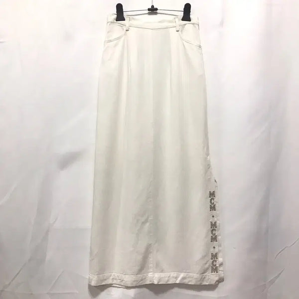 [BUNJANG] MCM Long Skirt Ivory / 정품 MCM 롱 스커트(24~25인치)