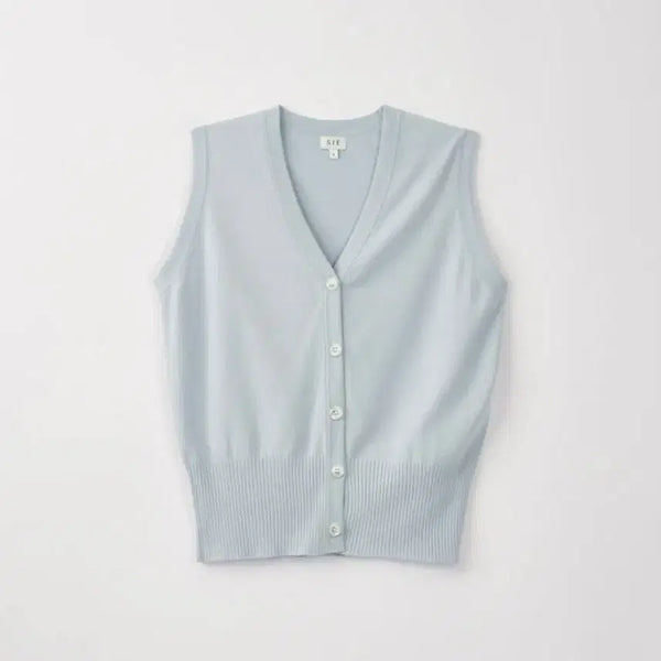 [BUNJANG] Sie Mona Vest Cardigan Sky Blue / 시에 sie 모나 베스트 가디건 스카이 블루