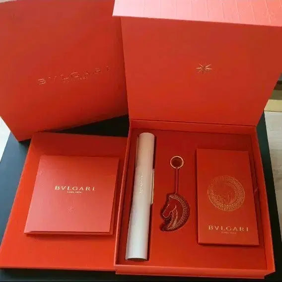[BUNJANG] Bvlgari VIC Keyring & Calligraphy Set / [새상품 풀구성] 불가리 VIC 키링 세트