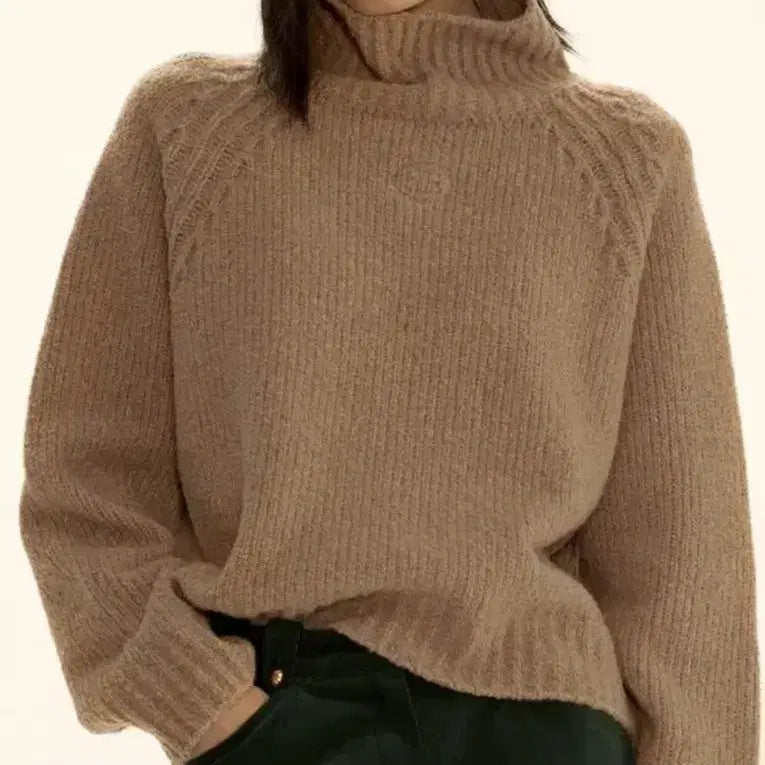 [BUNJANG] Sienne Boucle Highneck Knit / 시엔느부클 하이넥니트