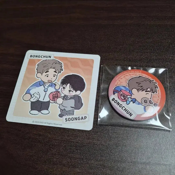 [BUNJANG] Bongchon Gaksi Coaster SD Can Badge / 봉촌각시 코스터 SD 캔뱃지 판타지트 시그