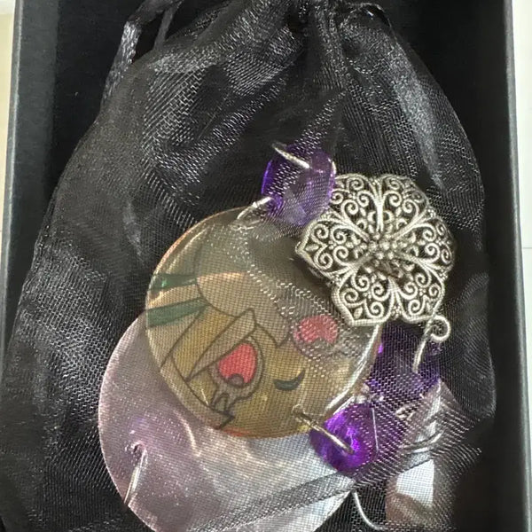 [BUNJANG] Cookie Run Kingdom Saint Lily Limited Edition Purple Locket Keychain / 쿠키런 킹덤 전시회 세인트릴리 한정 보라색 화각 키링