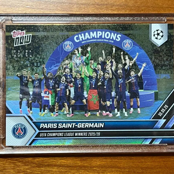 [BUNJANG] Tops Now PSG 2025/26 Champions League Winners Limited Edition Half Number Card / 탑스나우 PSG 25/50 한정 챔스 우승