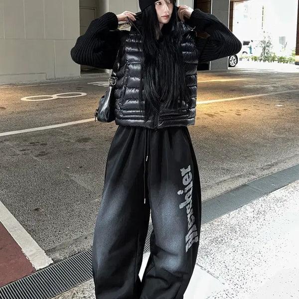 [BUNJANG] Hatsukoshi Dark Grey Dust Washing Pants / 하츠코시 먹색 더스트 워싱 팬츠