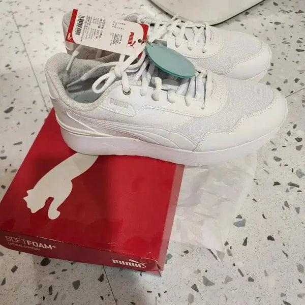[BUNJANG] Puma R78 Voyage White Sneakers / (미착용 새상품) 푸마 R78 보야지 운동화 화이트