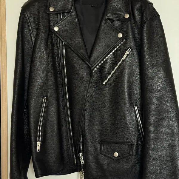 [BUNJANG] Dope Jason Real Leather Rider Jacket Black XL / 도프제이슨 리얼 레더 라이더 가죽자켓