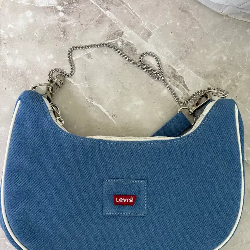 [BUNJANG] Levi's Custom Shoulder Bag Blue / 리바이스 커스텀 숄더백 블루 M(새상품)