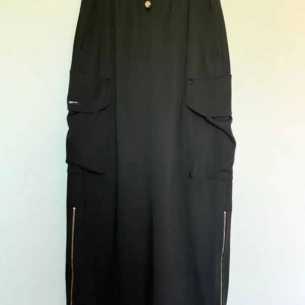 [BUNJANG] System 23 Black Long Skirt / 한섬 시스템 23년 블랙 롱스커트