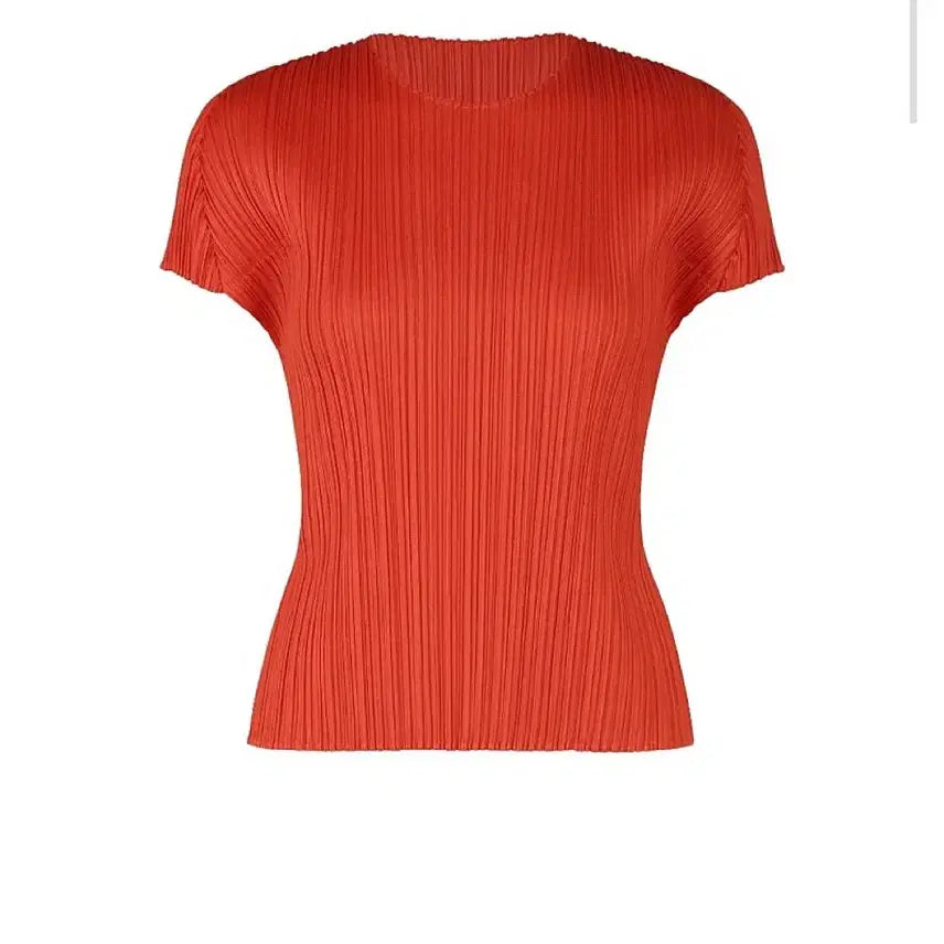 [BUNJANG] Pleats Please JK111 Blouse Bright Red Size 3 / 플리츠플리즈 jk111 3사이즈 새상품