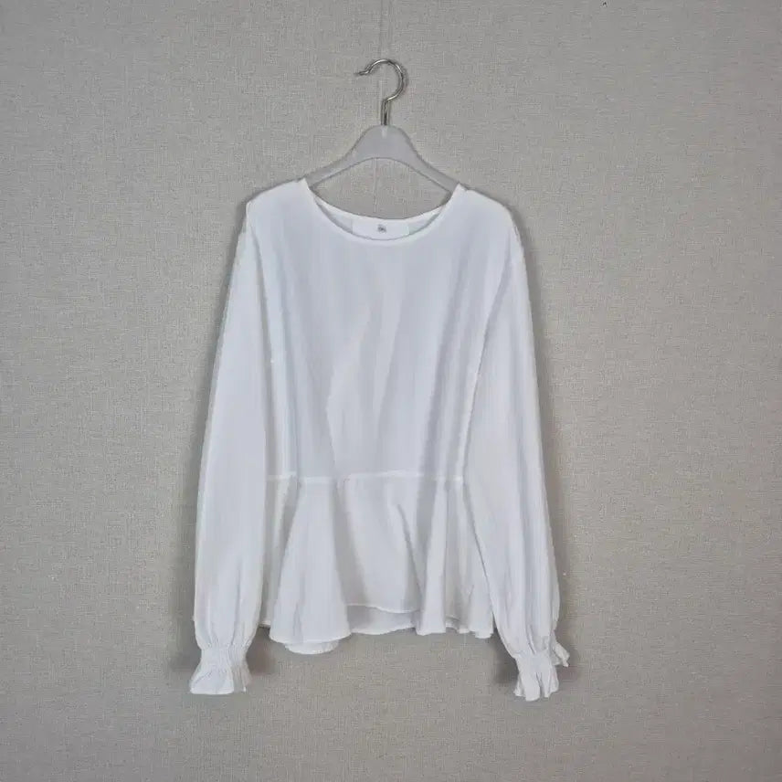 [BUNJANG] Cream White Peplum Blouse (M) / (#66,77추천/M)크림화이트 페플럼 블라우스