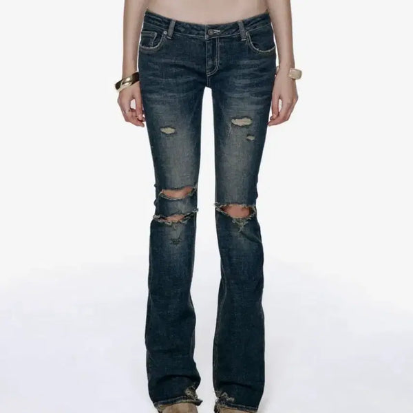 [BUNJANG] Rockcake Low-Rise Bootcut Pants / 락케이크 Rockcake 로우라이즈 부츠컷 팬츠