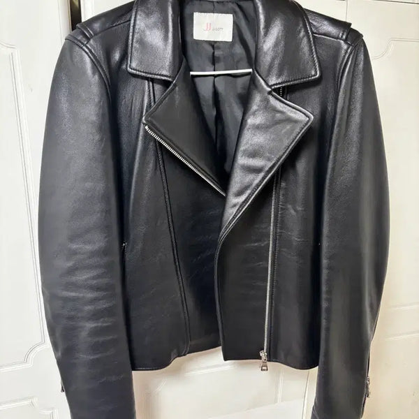[BUNJANG] JJ JIGOTT Black Leather Jacket / JJ지고트 가죽 자켓