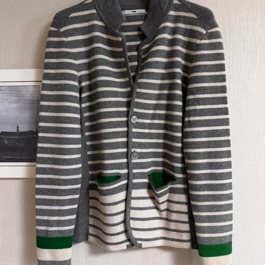 [BUNJANG] System Homme Striped Knit Cardigan / 시스템옴므 니트 가디건