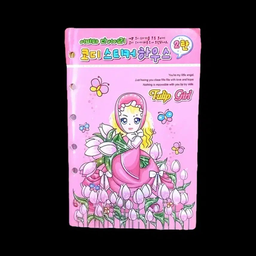 [BUNJANG] Avatar 6-Hole Diary Sticker Book / [구함글] 고전문구 아바타 6공다이어리 스티커북
