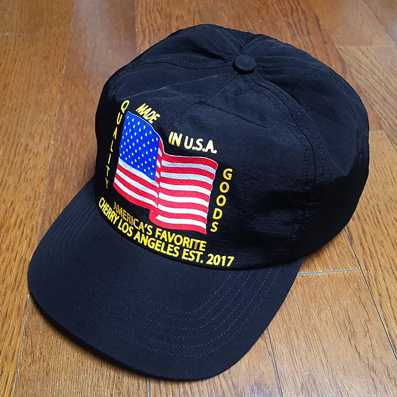 [BUNJANG] Cherry US Flag Cap Black / [OS] 체리 성조기 모자 블랙 cherry la 체리모자