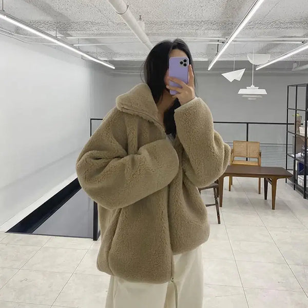 [BUNJANG] Frost Jay Dumble Zip-up Jacket Beige / 프로스트제이 데이트 덤블 집업