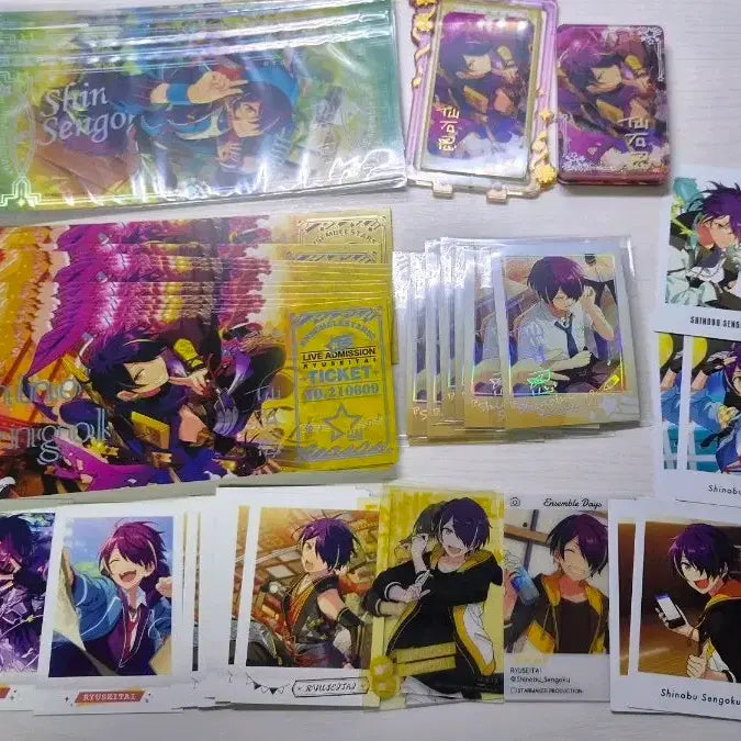 [BUNJANG] Ensemble Stars! Sengoku Shinobu Merchandise Bundle Set / 앙스타 굿즈 세트 파샤코레 유사코롯타 라이브티켓 센고쿠 시노부
