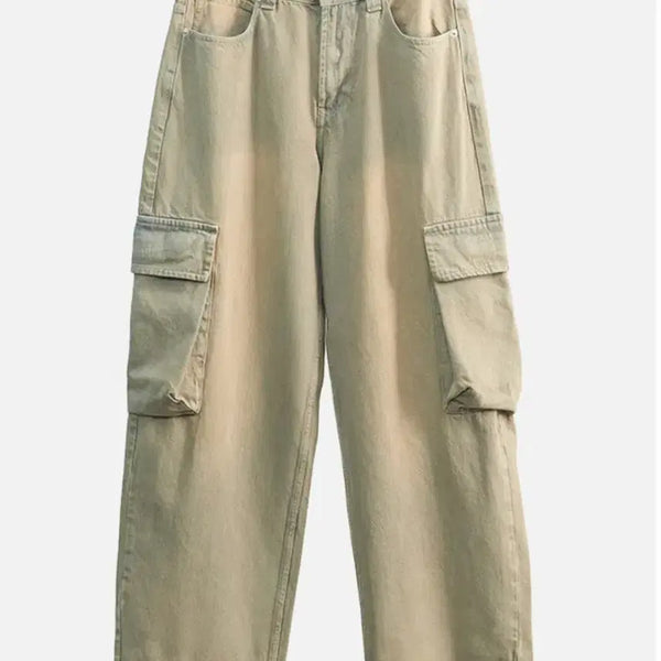 [BUNJANG] Danstudio Sandwick Washed Cargo Denim Pants / 단스튜디오 샌드윅 워싱 카고 데님 팬츠