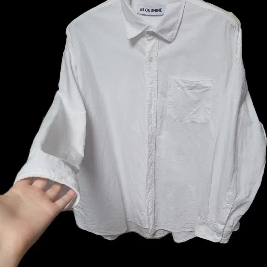 [BUNJANG] Blond9 Oversized Oxford Shirt White / 오버핏 옥스포드 셔츠 화이트 블론드나인 블론드9