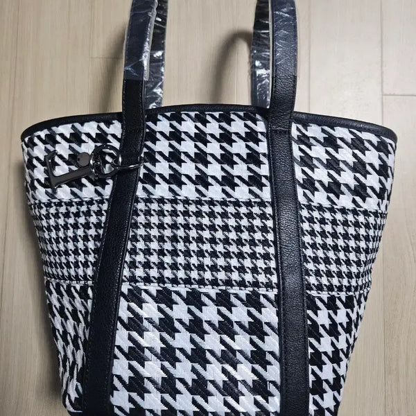[BUNJANG] Lynx Houndstooth Pattern Tote Bag / [Lynx] 링스 골프 하운드투스 패턴 토트백 새상품