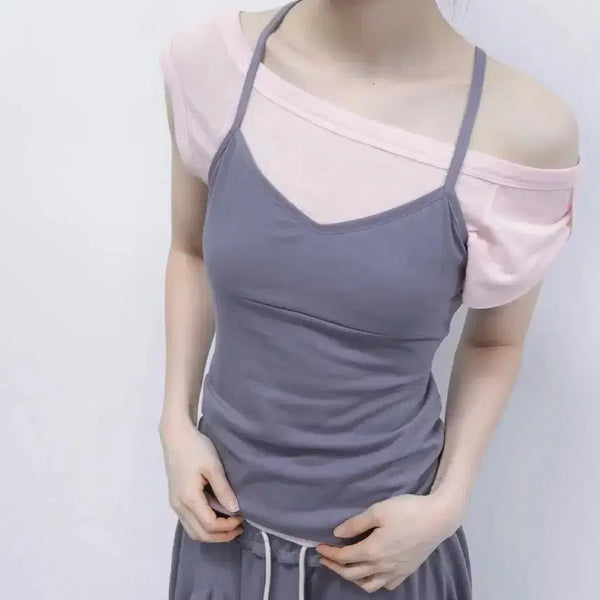[BUNJANG] Chemehc Sleeveless Top Set / chemehc 체메씨 탑 나시 세트