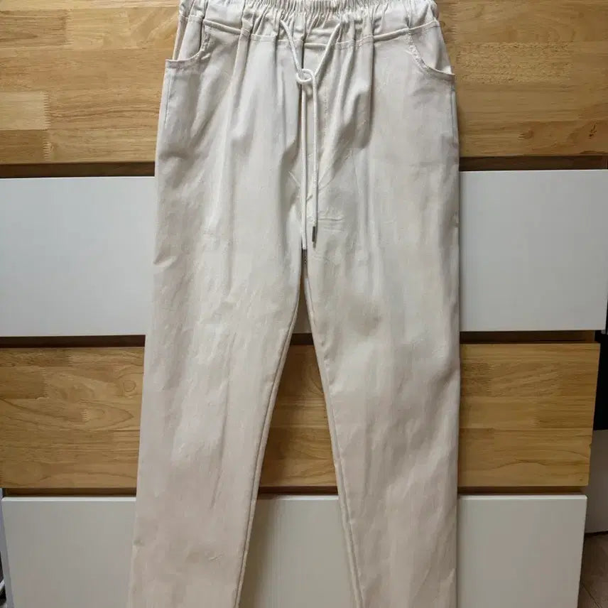 [BUNJANG] Beige Banding Jogger Pants / 베이지 밴딩 조거팬츠
