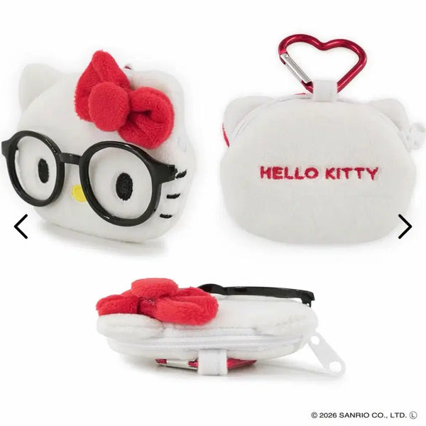 [BUNJANG] Sanrio Hello Kitty Ribbon Mini Pouch Coin Purse / 산리오 키티 신상 안경 리본 미니 파우치 동전지갑
